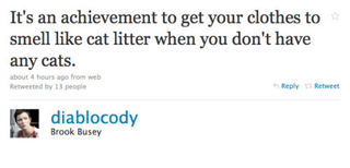 Illustration for article titled Diablo Cody Claims She Smells Like Cat Litter